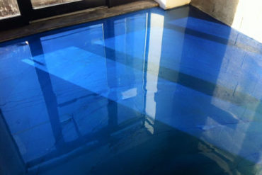 chambre époxy bleue